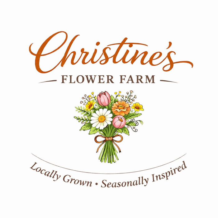 Christines flower farm logo